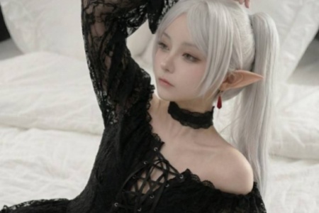 AI大神自制“芙莉蓮”COS美圖：黑絲美腿太澀了！