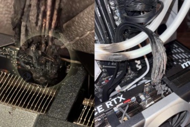 又一塊RTX 5090顯示卡被燒燬：介面幾乎完全燒焦！