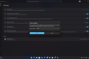 Win11應用商店取消永久關閉自動更新 最長暫停5周