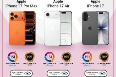 iPhone 17系列透過護眼認證：均獲151分 全球第25名！